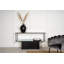Ilirjan Glass Top Floor Shelf End Table