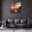 Elegant Decorative Tempered Glass Painting, 40 x 40 Inches | 100% Tempered Glass, Thickness: 0.16 Inches | UV Printing for Vibrant Colours & Durability | Perfect for Home Decor & Art Enthusiasts