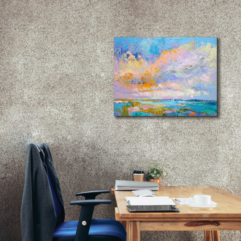  «Perfect Af après-midi» par Dorothy Fagan, art mural sur toile, 34 po x 26 po, H 26 po x l 34 po