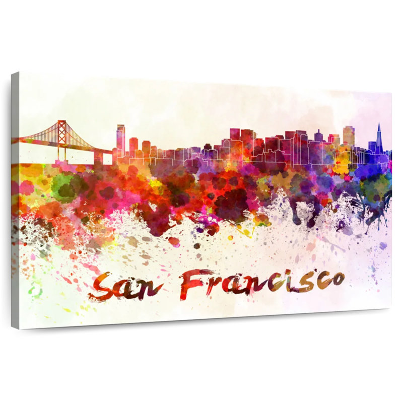 Couleurs de l'horizon de Sir Francisco à San Francisco, H 30 po x l 45 po