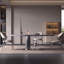 Modern Rectangular Rock Slab Dining Table Sets-107283613
