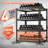 Meaghann Metal Height -Adjustable Shelving Unit, Heavy Duty Boltless Storage Shelves-2135447108