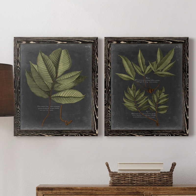 Foliage Dramatique II - Toile encadrée de qualité supérieure - prête à être accrochée, H 20 po x l 17 po x P 1 po