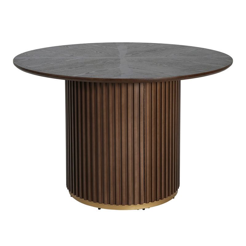 Table de salle à manger 47,25 "en noyer, Brun