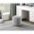 Cylindrical Pouf Chenille Fabric Upholstery Modern Ottoman, Footstool, Non-Slip Floor Pouf, Bean Bag Chair, 1Pc Sitting Pouf