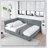 Upholstered Tufted Bed Frame, Sofa Bed Frame With Backrest And Armrests-680720467
