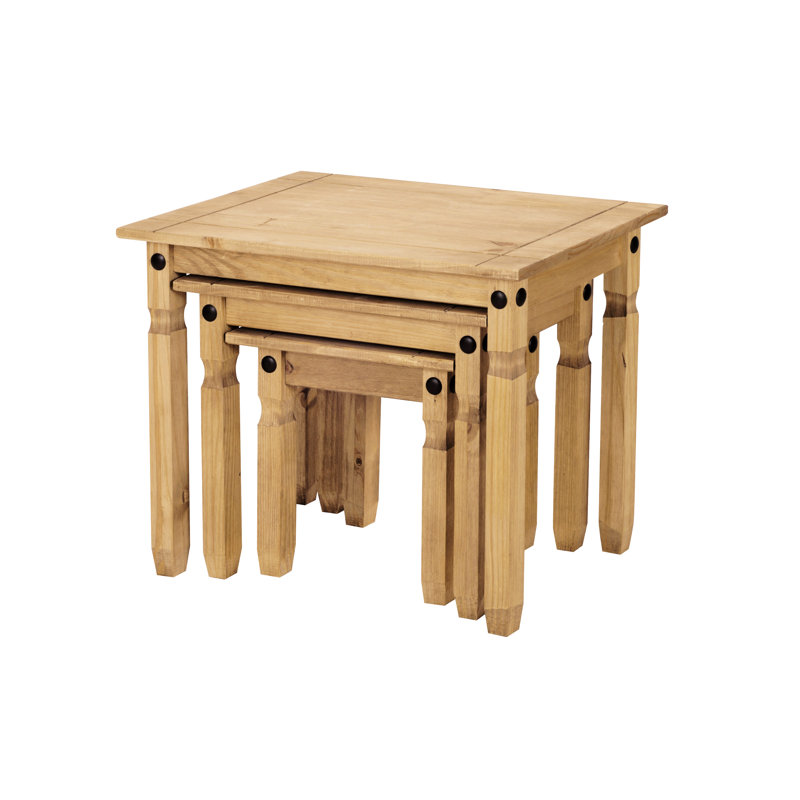 Tyner Solid Wood Frame Nesting Tables