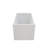 Free Standing Soaker Acrylic Bath-Tubs, Rectangular Shape Soaker Hot Tub(White)