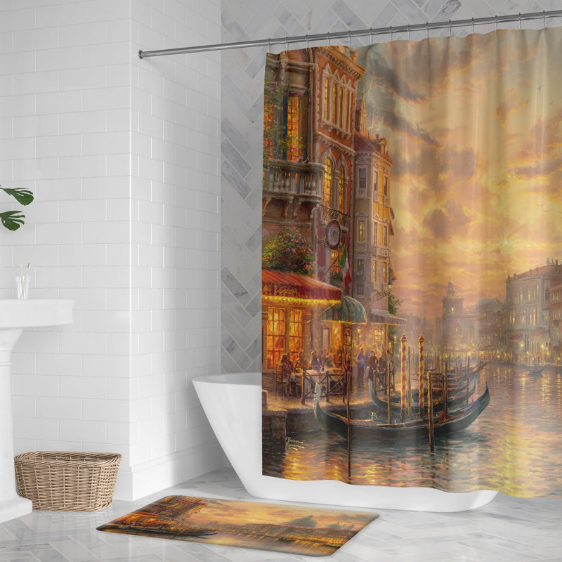 Rideau de douche Thomas Kinkade, H 71 po x l 72 po