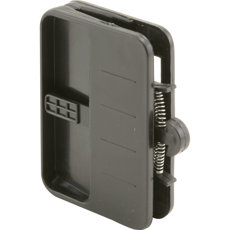 Sliding Screen Door Handle and Internal Latch, Black Plastic (1 Set)
