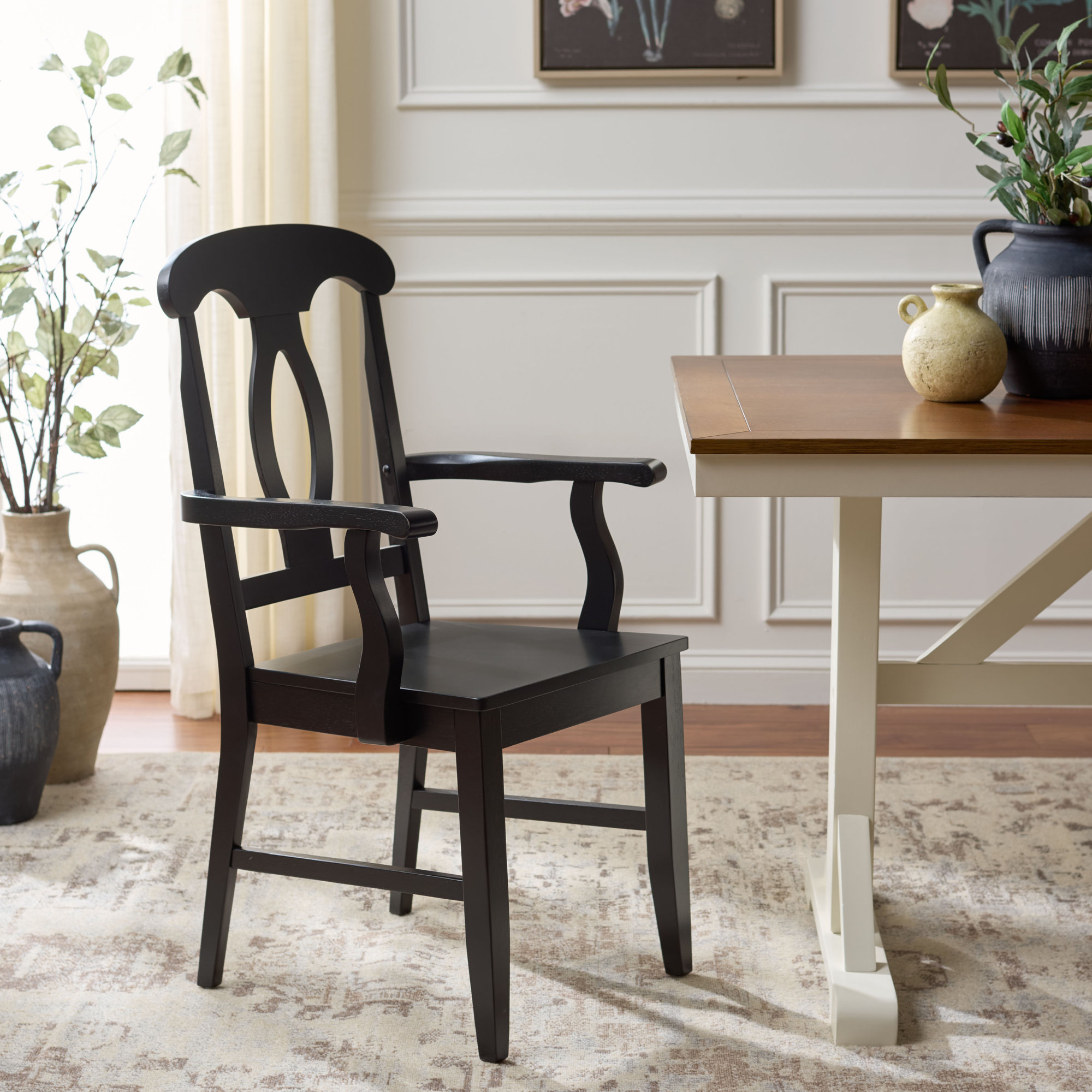 Ottie Arm Chair, Black