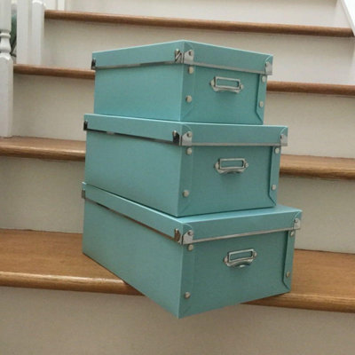 Boîte de rangement pliable, ensemble 3 en 1
