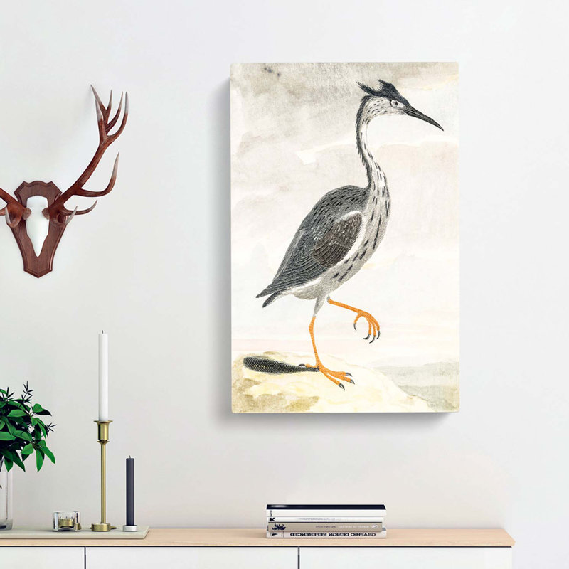 Heron by Johan Teyler - Wrapped Canvas, 60cm H x 40cm W x 3cm D