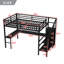 Lit mezzanine avec bureau en L et port USB, lit mezzanine avec garde-robe et tablette réglable pour les adolescents adultes-114221502-114221504
