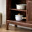 Nordic Simple Solid Black Walnut Entryway Cabinet-594186288