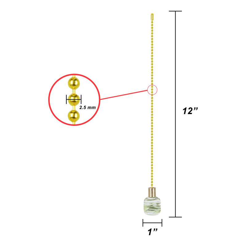 Chaîne à tirer pour ventilateur de plafond