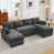 6 Seater Left&Right Chaise Couch