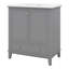 Meuble-lavabo de 30 po avec lavabo, armoire combinée avec portes et tiroir, cadre solide et panneau de fibres à densité moyenne de 30 po-114244356