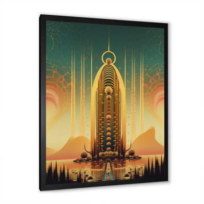 " Futuristic Minimal Architecture City Of Gold "