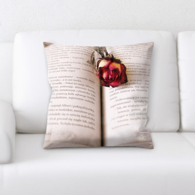 Coussin décoratif à livres