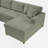 U-Shaped Sectional Sofa With Chaise-811403692