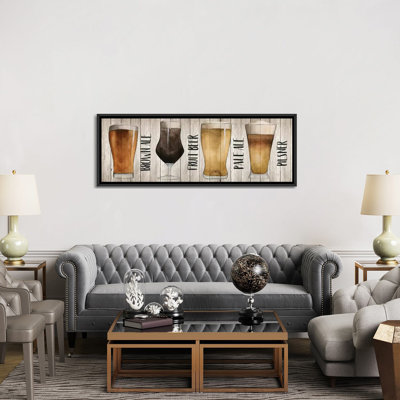 « bière chart i », impression sur toile