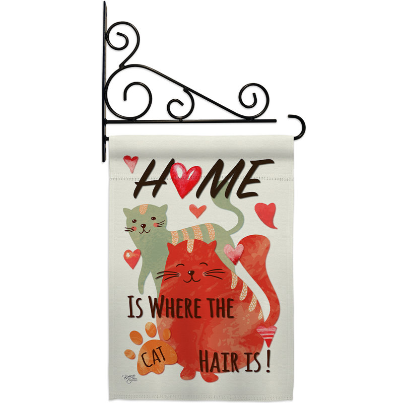 Double Sided 18.5'' H x 13'' W Polyester Animal Flag Set