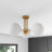 Nathon Glass Semi Flush Mount