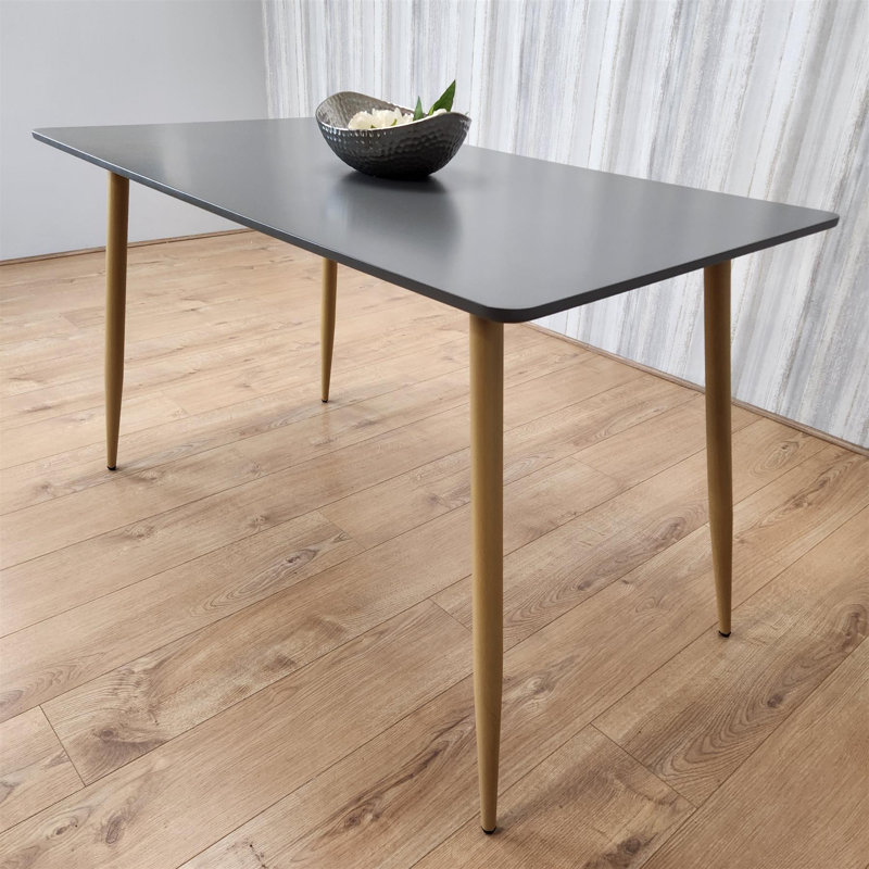 Solid Wood Dining Table, Grey