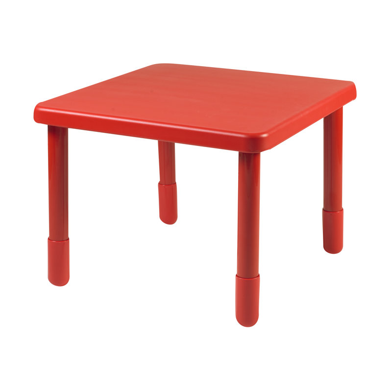 Table carrée, Rouge pomme d'amour, 20 po