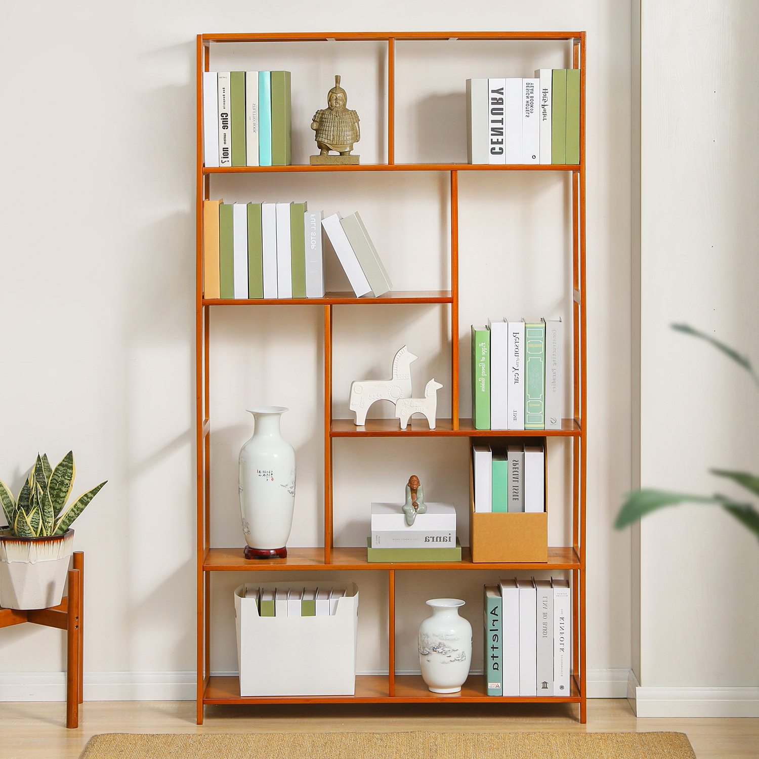5 tier open display shelf storage cabinet for professional study room