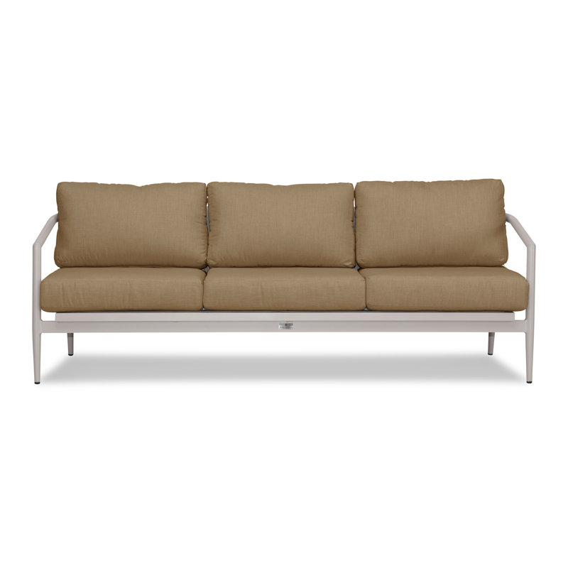 Outdoor 3 - Seat Patio Sofa, Canvas Natural Sunbrella® Canvas, Urban Stone