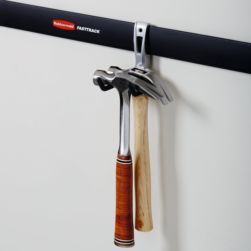Aluminum Wall Mounted Utility Hook Set for Garage Storage