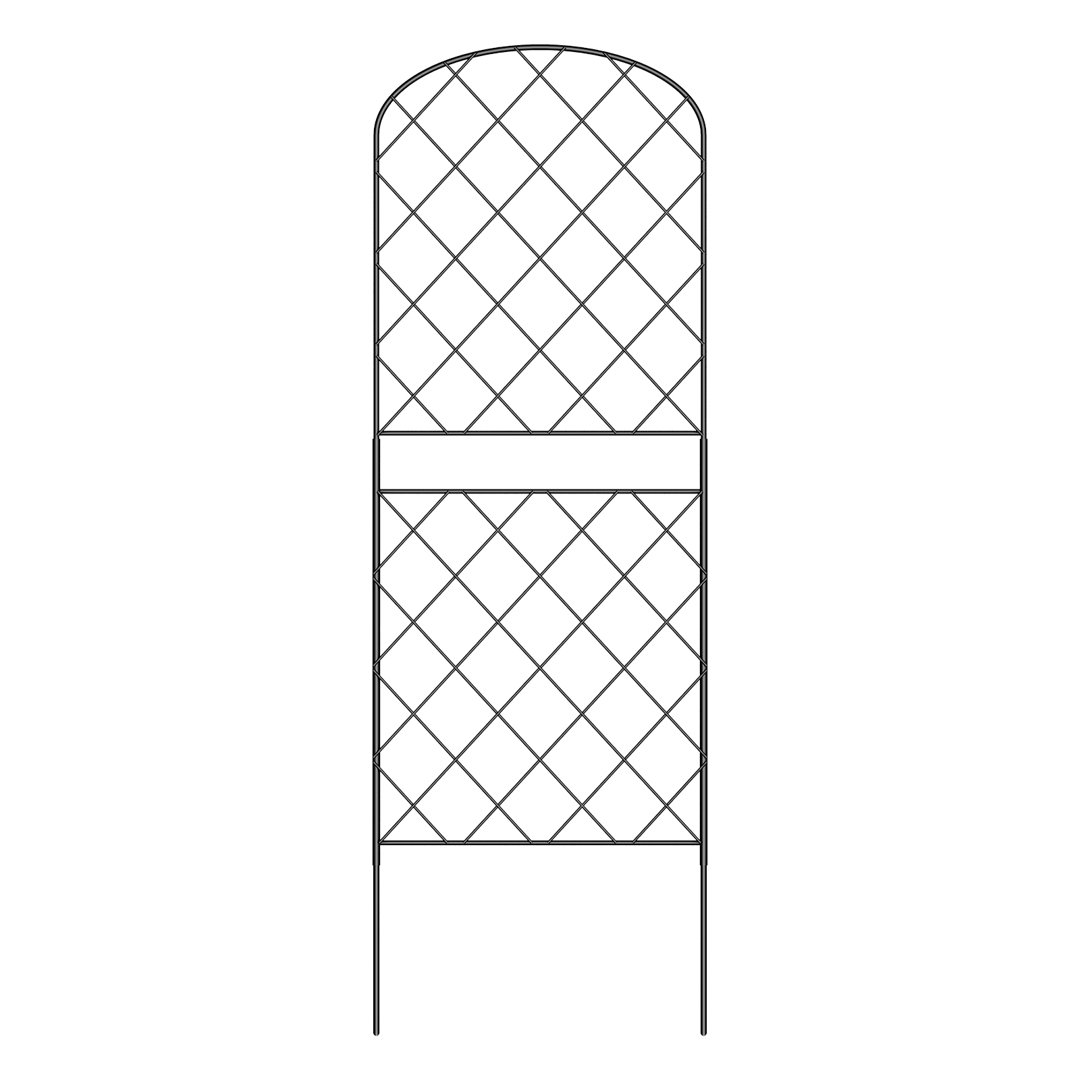 38.78'' H x 13'' W Metal Fence Panels Included (Set of 10) Haitral