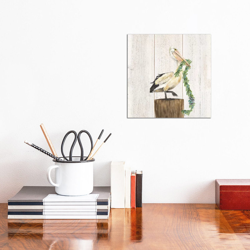 Christmas On The Coast Aqua II by Tara Reed - Wrapped Canvas Print, 30.48cm H x 30.48cm W x 1.9cm D