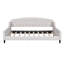 Lit de jour capitonné moderne de luxe, double, beige