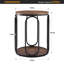 Table de bout ronde avec rangement Carnforth H 24,4 po-730227721