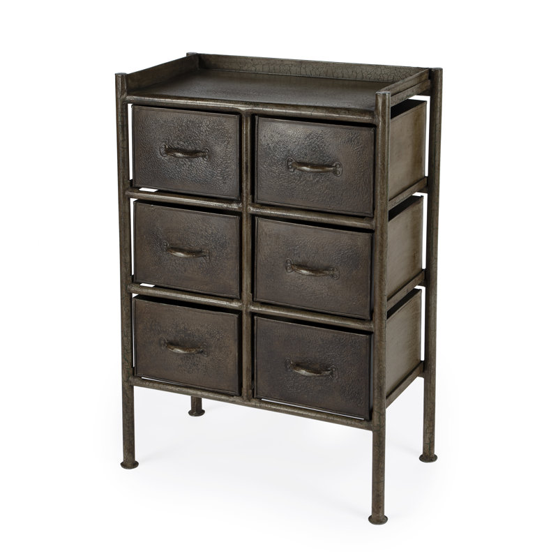 Commode d'appoint 6 tiroirs Perry