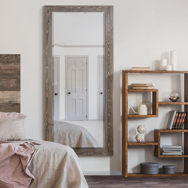 Desharn Wood Mirror, Walnut
