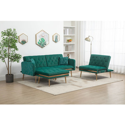 Kandra Upholstered 106.3'' Sofa & Chaise