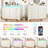 12 Drawer 71.00"W Dresser With LED Light And Charging Station-2042934063