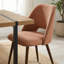 Ensemble de 8 chaises de salle à manger rembourrées Mid-Century avec pieds en métal-1860924239