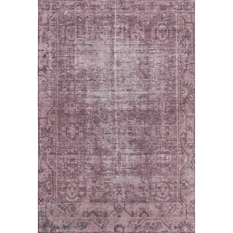 Premium Machine Washable Larock AMF1228 Global Rug