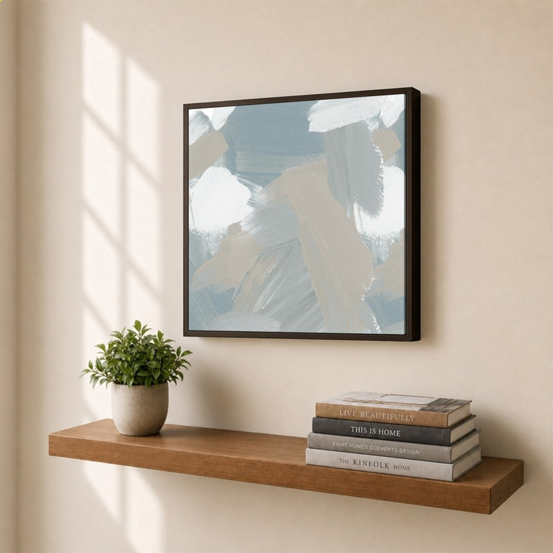 «Miami Abstract Gray I» par Lucille Price - Impression sur toile