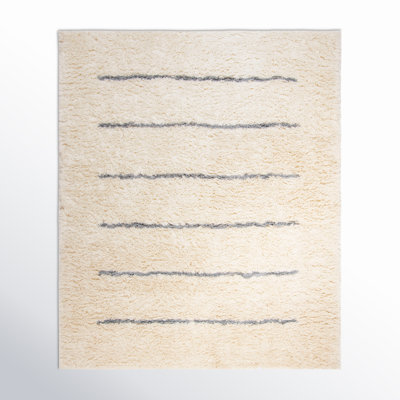 Mayer Handmade Wool Ivory/Gray Rug