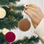 30 pièces de décorations de Noël en velours, brun rouge neutre, tailles variées