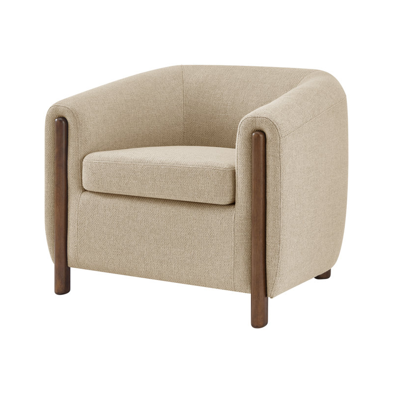 Leamon 2-Piece Upholstered Accent Chair Set, Vintage Cider Faux Leather