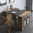 Modern Extendable Dining Table Rectangle Sideboard with Storage-1026184653
