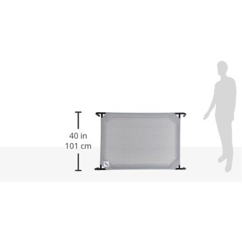 Lit pour chien The Original Cooling, H 8 po x l 31,5 po x P 51 po, Gris