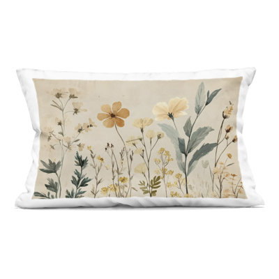 Conception de coussin décoratif Free Flowers Foliage par Petal Prints Design
